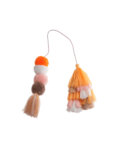 Bogg Bag Bauble - Creamsicle Double Tassel