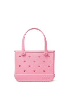 Bitty Bogg Bag - Heart Shimmer Bubblegum